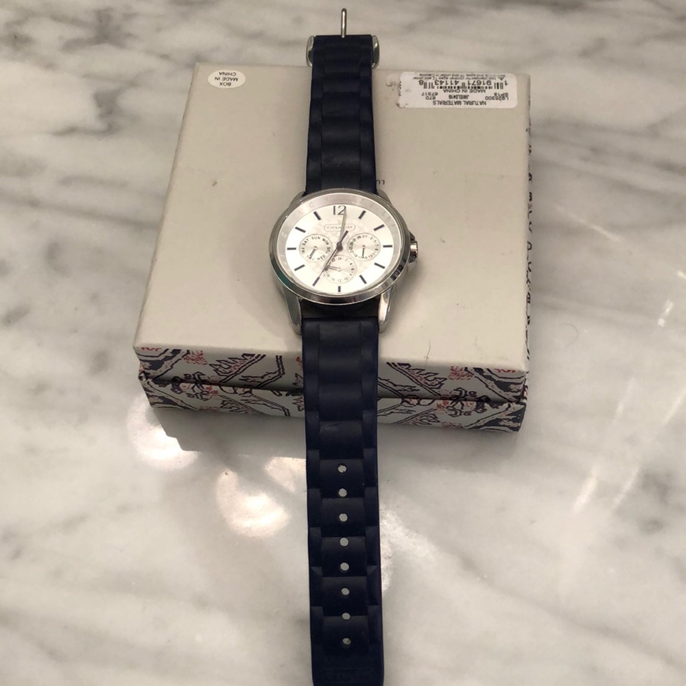 Watch Coach Navy. Like new.